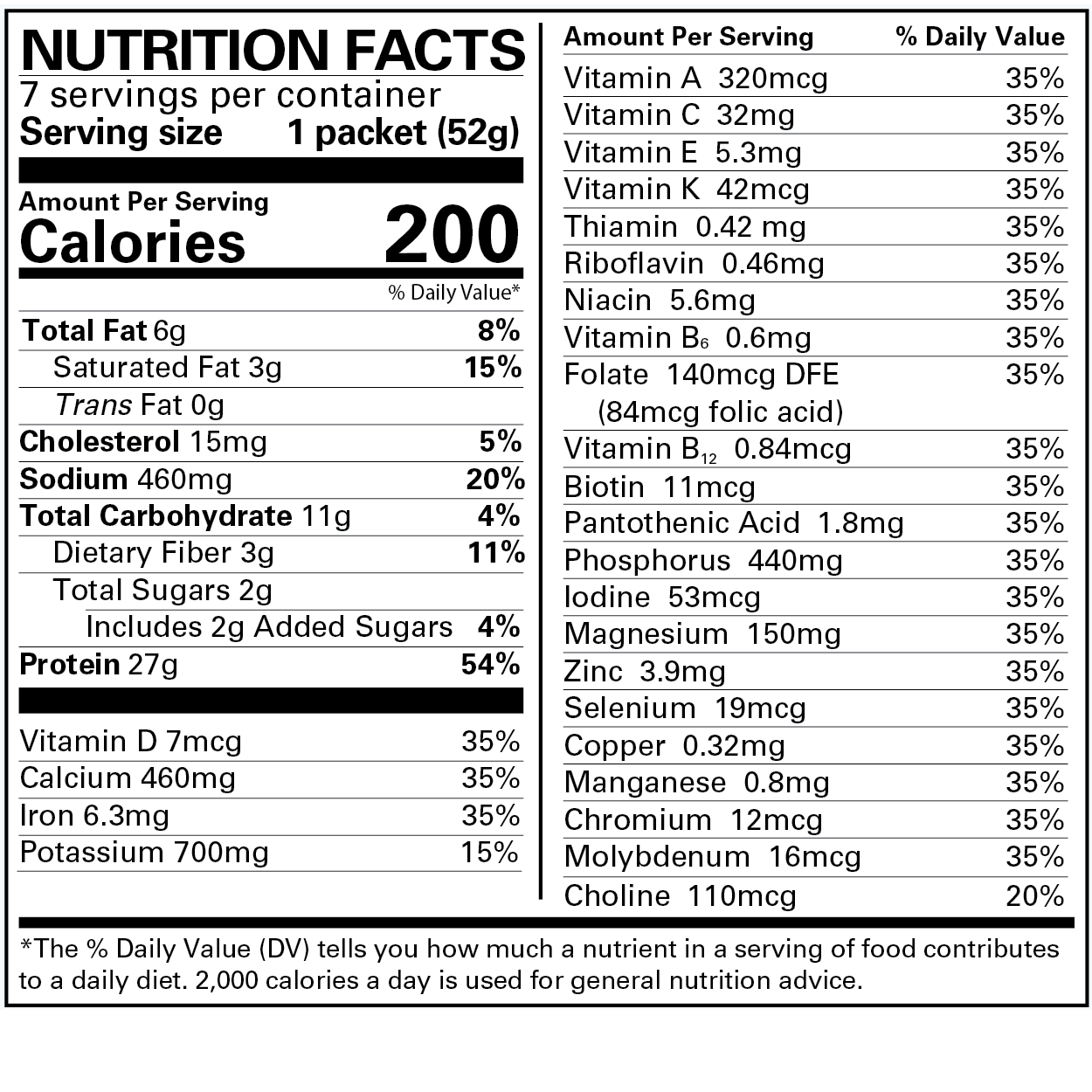 Very Chocolate Pudding - Advanced Formulation 1 box has 7 meal replacements