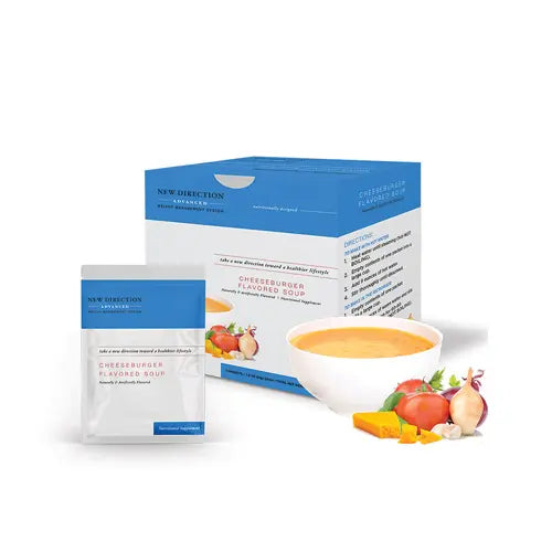 Cheeseburger Soup - Advanced Formulation, 1 box has 7 meal replacements
