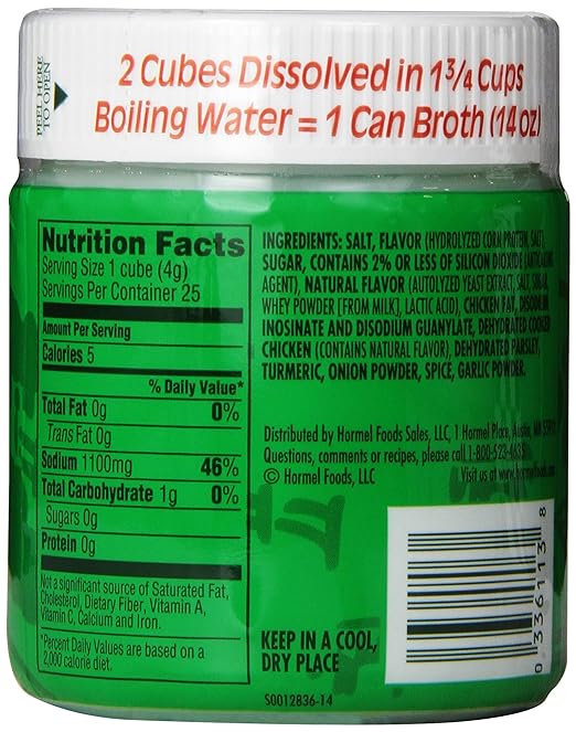 Chicken Bouillon 25 cubes per container