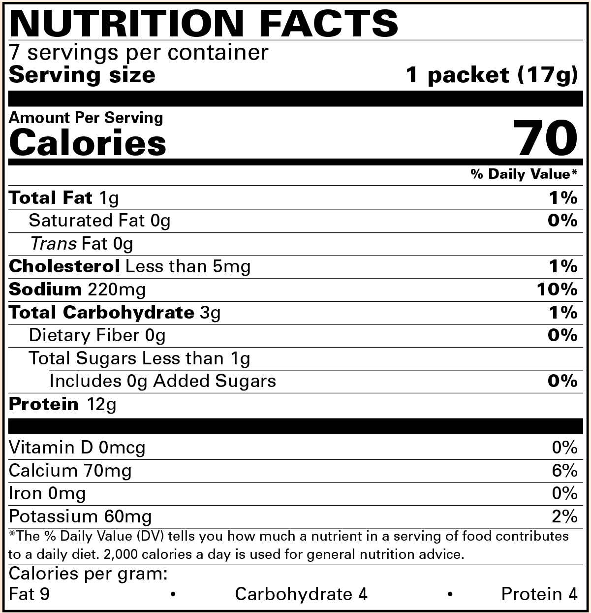 Cappuccino Hot SNACK Drink - 7 packets in each box
