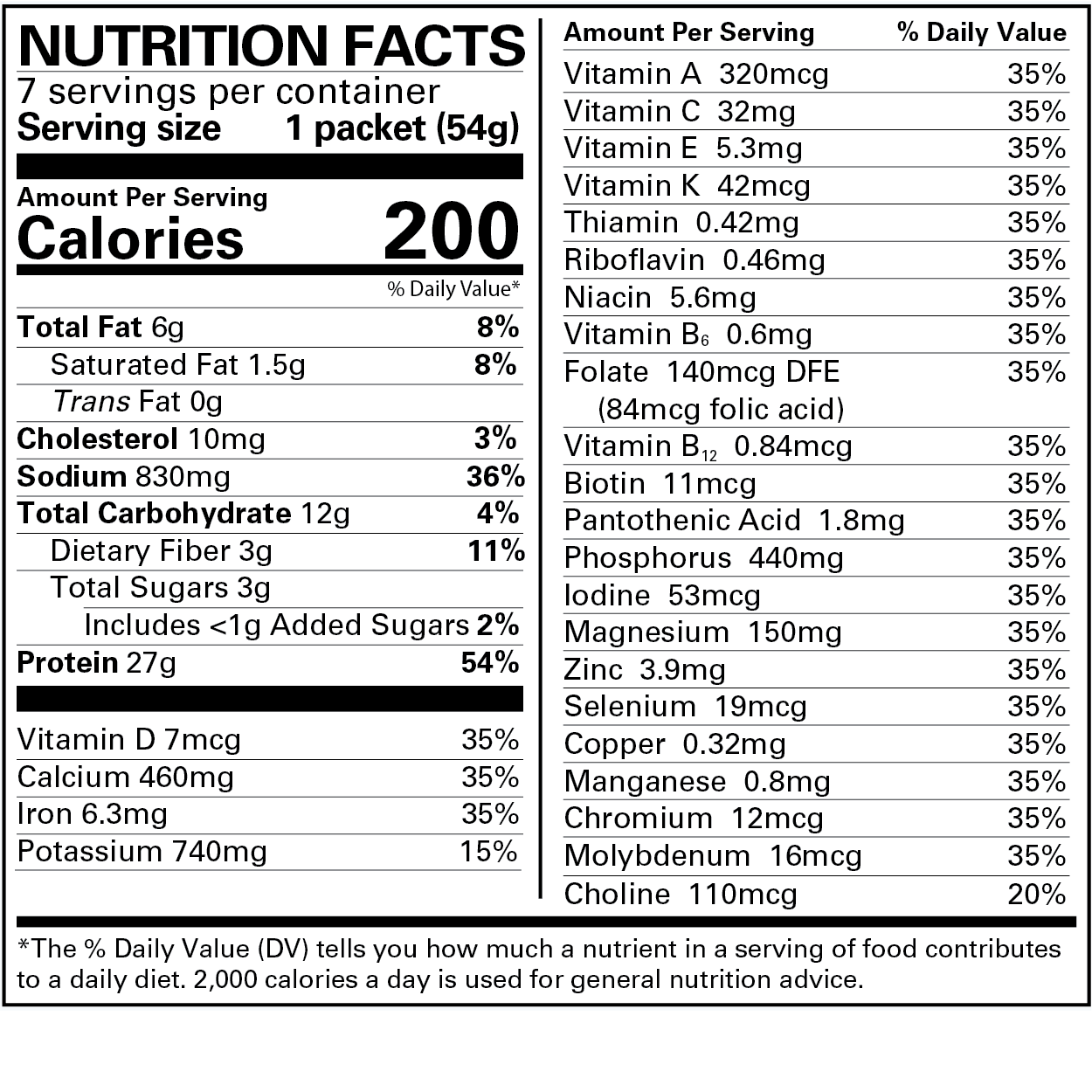Hearty Cream of Chicken Soup - Advanced Formulation    1 box has 7 meal replacements