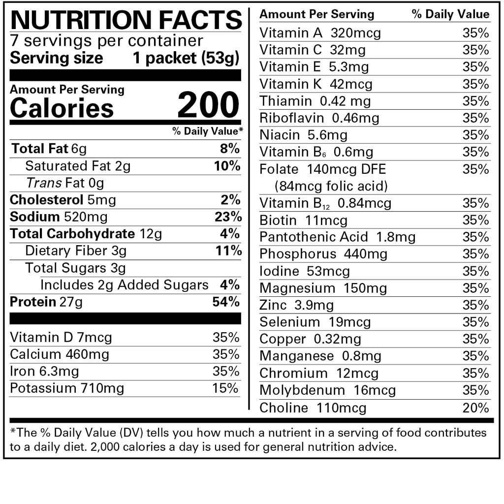 Hot Chocolate - Advanced Formulation, 1 box has 7 meal replacements