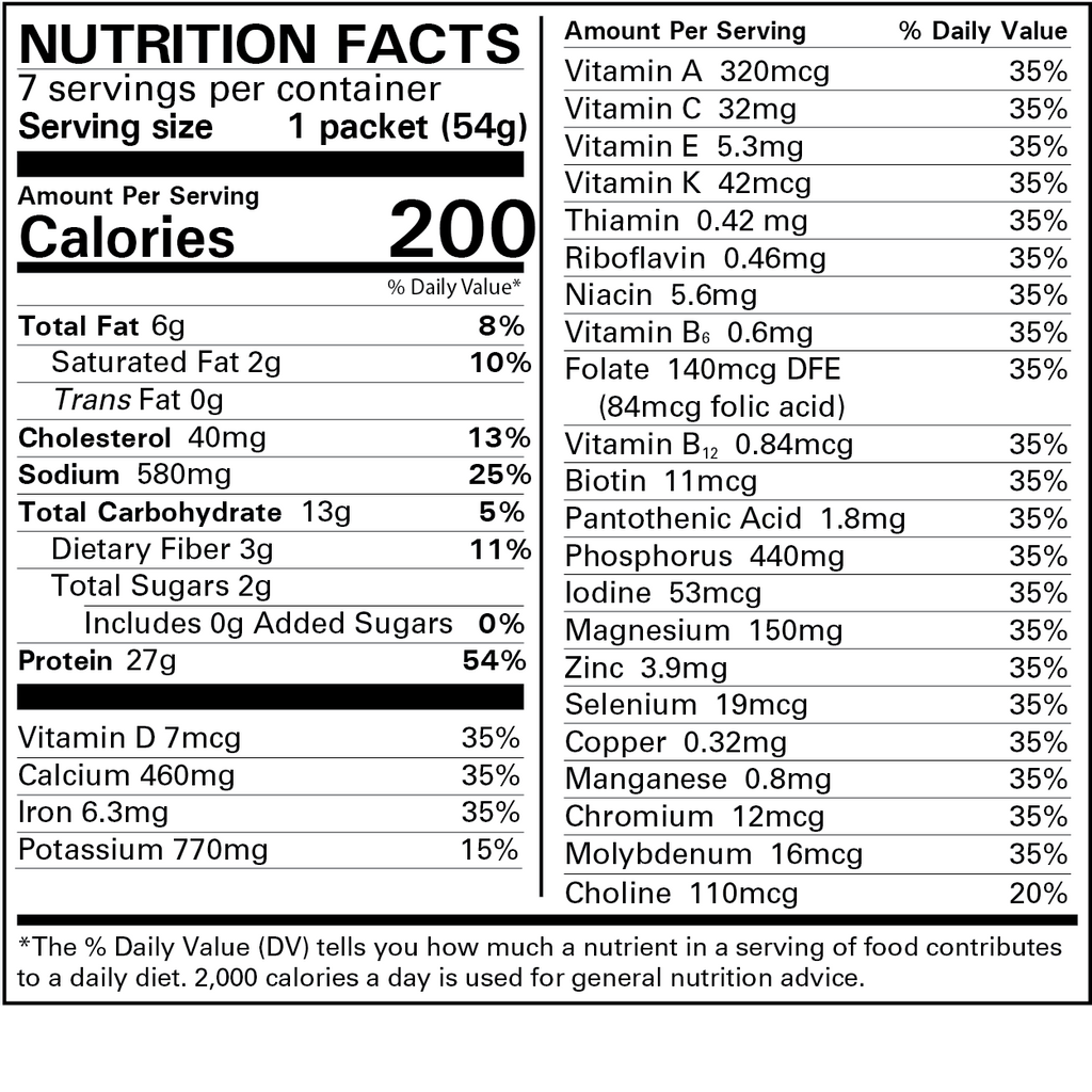 Very Vanilla Shake - Advanced Formulation, 1 box has 7 meal replacements