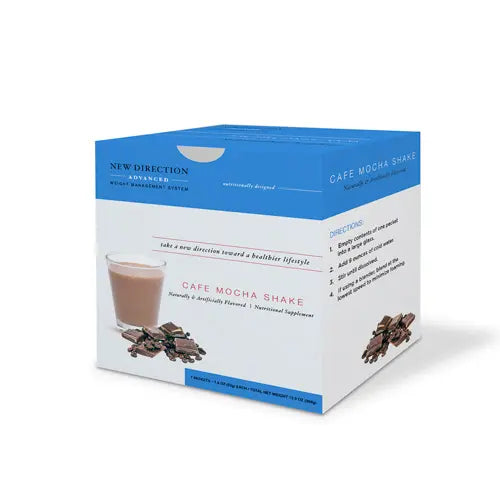 Cafe Mocha Shake - Advanced Formulation, 1 box has 7 meal replacements