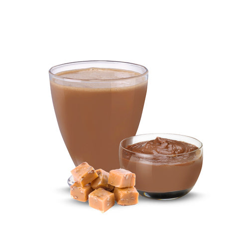 Chocolate Caramel Pudding and Shake - Advanced Formulation, 1 box has 7 meal replacements