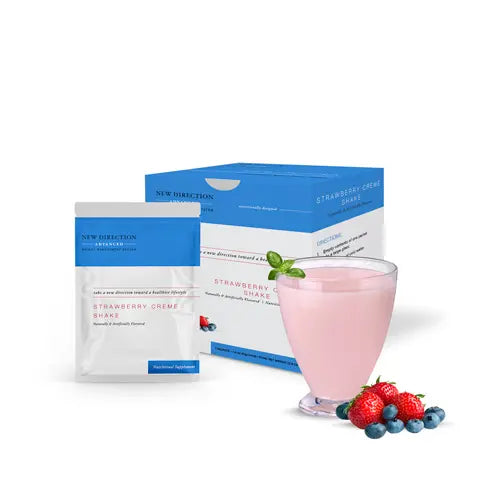 Strawberry Cream Shake - Advanced Formulation, 1 box has 7 meal replacements